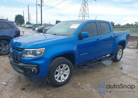 2021 Chevrolet Colorado 2Wd Short Box Lt из США, поврежденный, VIN 1GCGSCEN7M1142814